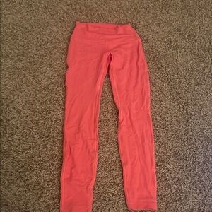 Coral lululemon High-Waisted Leggings